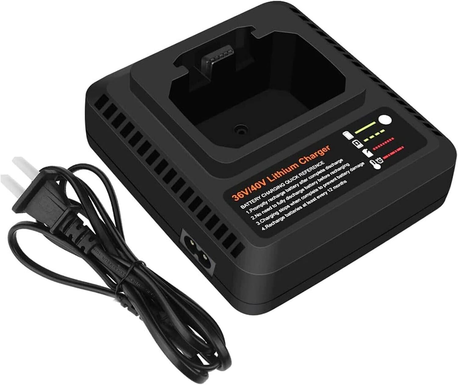 40V LCS40 LCS36 Charger for Black & Decker 40 Volt Lithium battery 40V LCS40 LCS36 Charger for Black & Decker 40 Volt Lithium battery